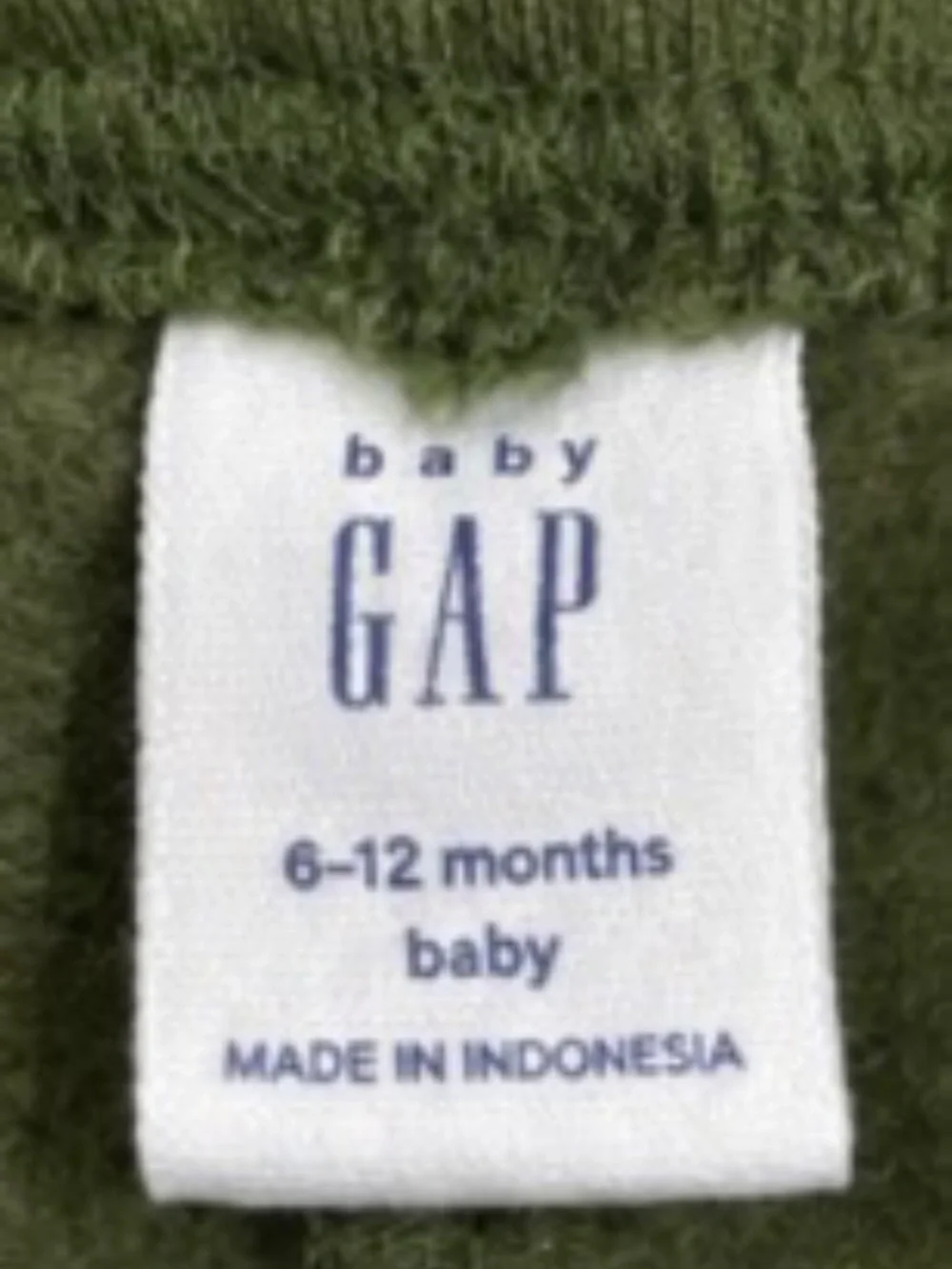 Baby GAP Olive Green Jogger Sweatpants – 6–12 Months – NWT